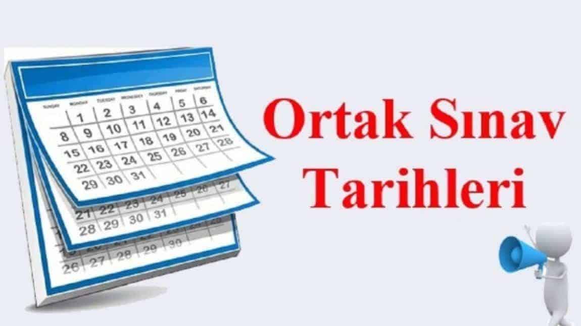 1. Dönem Ortak Sınav Takvimi